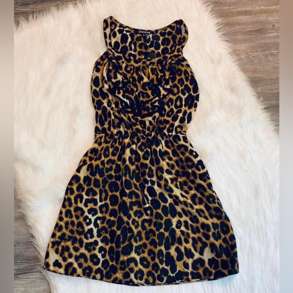 NWT’s Express leopard print dress size extra small